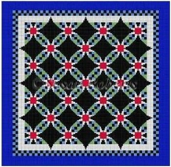 SR1622 WEDDING RING STAR QUILT LARGE by Susan Roberts