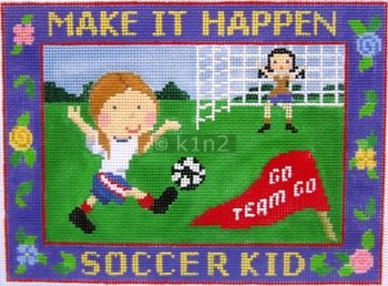 SR0864-MAKE IT HAPPEN SOCCER KID BY SUSAN ROBERTS