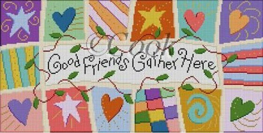 SRC1156-GOOD FRIENDS GATHER by Susan Roberts