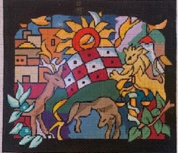 SREP247Tf-TRIBES TEFILLIN BAG by Susan Roberts