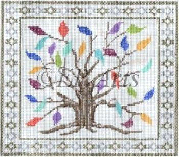 SREP0273Tf-TREE OF LIFE TEFILLIN BAG by Susan Roberts