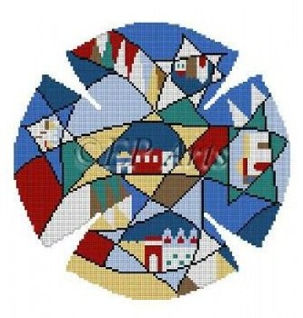 SREP1176 HILLS OF JUDEA YARMULKE by Susan Roberts