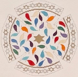 SREP1183 TREE OF LIFE YARMULKE by Susan Roberts