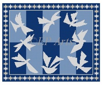 SREP187-DOVES OF PEACE TALLIS BAG by Susan Roberts