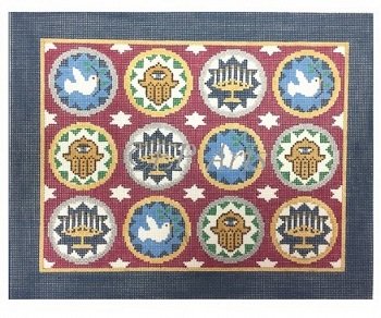 SREP188 CIRCLES OF PEACE TALLIS BAG by Susan Roberts