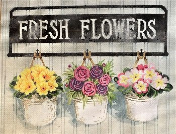 SG181264 FRESH FLOWERS II 18ct by Sandra Gilmore
