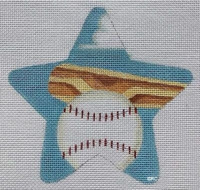 RCHO1370 BASEBALL STAR ORNAMENT by Ray Crawford