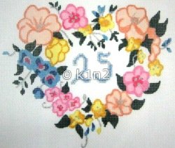 StarDDF1-Heart of Flowers by Star Needlearts