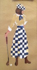STNW014-Female Golfer by Star Needlearts