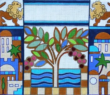 STJJ71-A TREE GROWS IN JERUSALEM TALLIS by Studio 2 Ltd