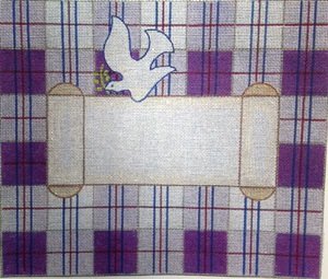 STJJ88P-PURPLE PLAID LARGE TALLIS BAG by Studio 2 Ltd
