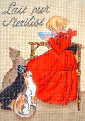 STPOVP01-Sterilized Milk Vintage Poster 1897 by Studio2
