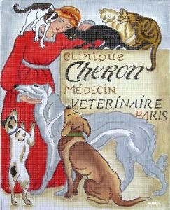 STPOVP13-VETERINARIAN CLINIC VINTAGE POSTER by STUDIO2