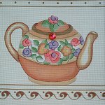 STPP084-PEACH TEAPOT by STUDIO 2