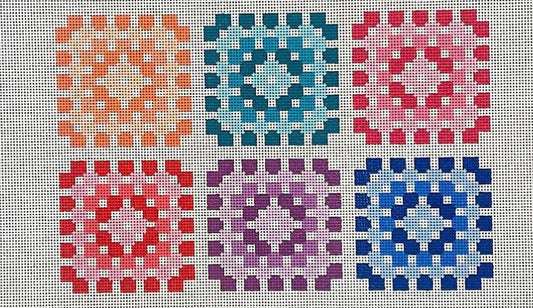 SWS 014 LARGE GRANNY SQUARE CROCHET SQUARES by Stitching with Stacey