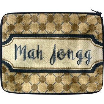 APSZ7502 POLKA DOT MAH JONGG STITCH 'N ZIP CASE by Alice Peterson