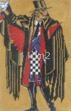 CLEARANCE C-WNDEX891-Man with Cape by Wee Needle